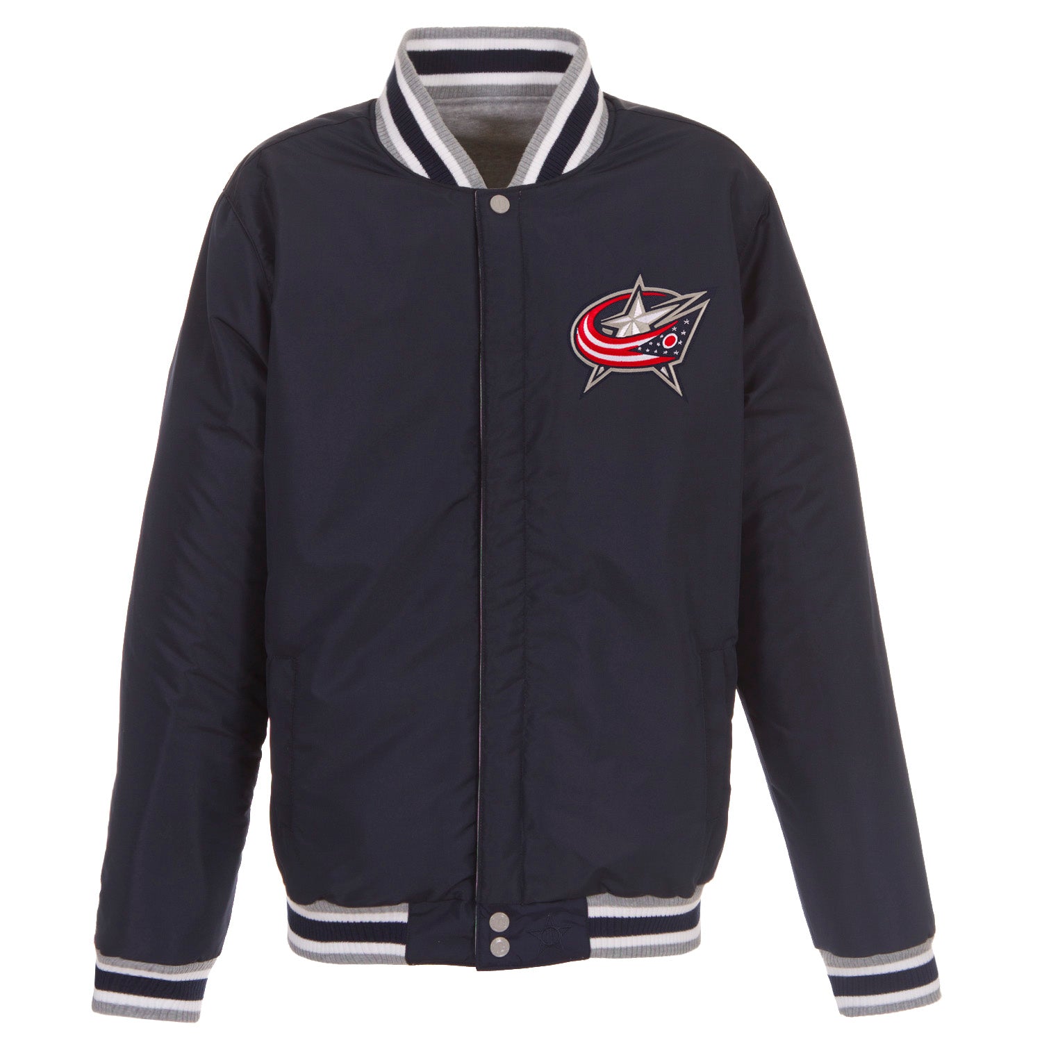 Columbus Blue Jackets Reversible Two-Tone Fleece Jacket