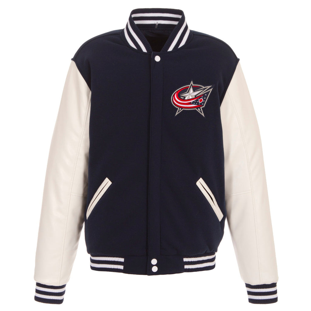 Columbus Blue Jackets Reversible Varsity Jacket