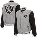 Las Vegas Raiders Reversible Two-Tone Fleece Jacket