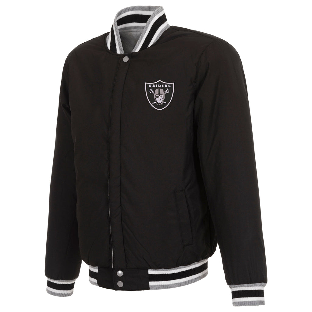 Las Vegas Raiders Reversible Two-Tone Fleece Jacket