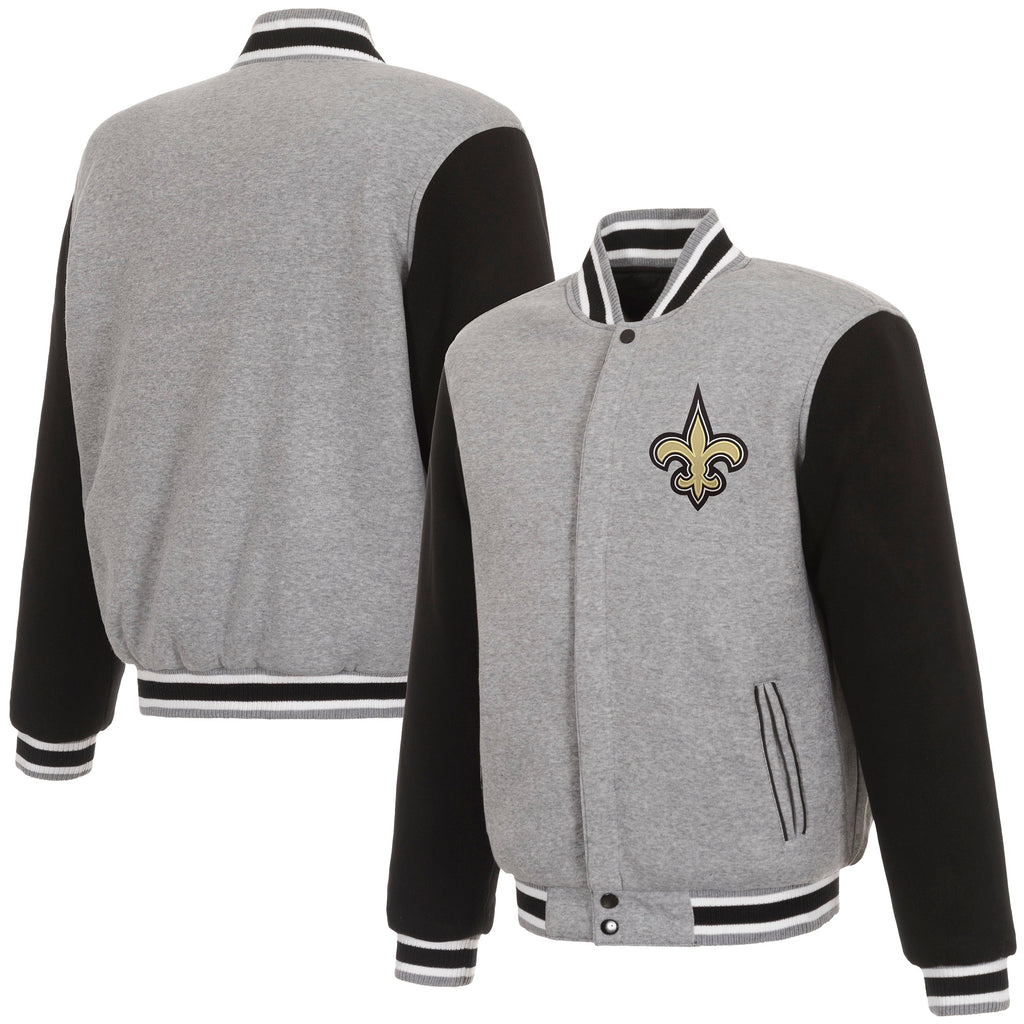 New Orleans Saints Reversible Two-Tone Fleece Jacket