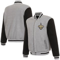 New Orleans Saints Reversible Two-Tone Fleece Jacket