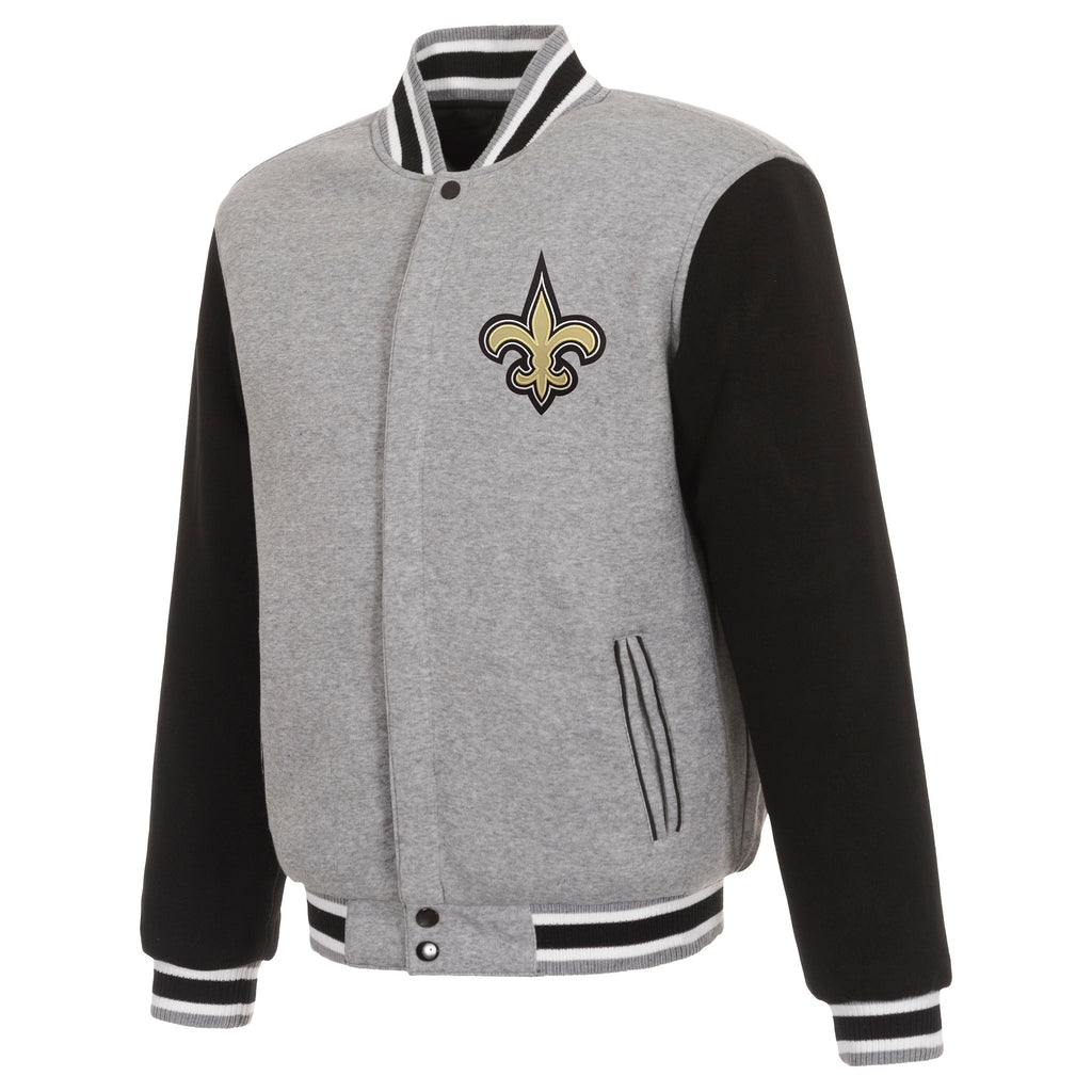 New Orleans Saints Reversible Two-Tone Fleece Jacket